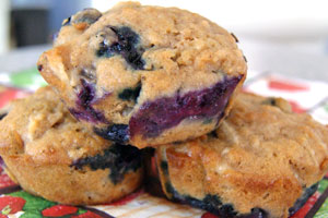 apple blueberry muffins