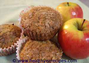 healthy apple muffins