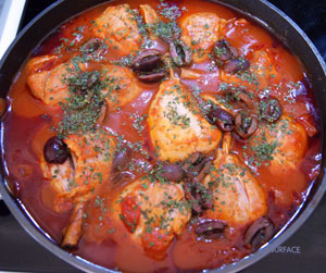 chicken cacciatore with olives