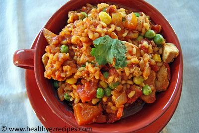 Spanish chicken pilaf