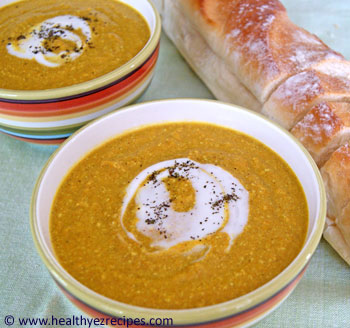 curried cashew and carrot soup