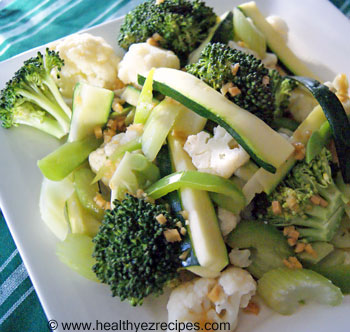 plate of honeyed greens