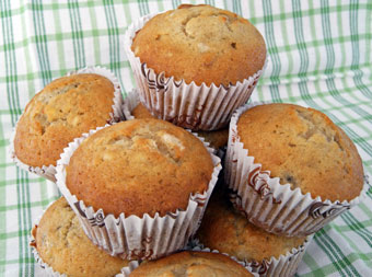 low fat banana muffins