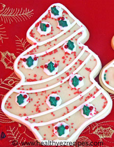 decorated low fat sugar cookies