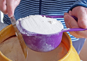 cup of measured flour