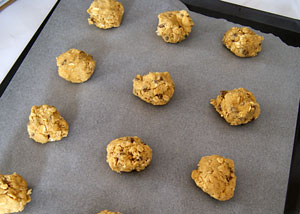 oatmeal chocolate chip cookies ready to bake