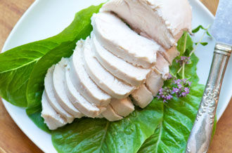 poached chicken
