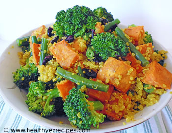 quinoa salad with sweet potato