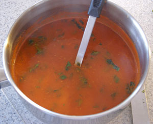 reheating roasted tomato soup