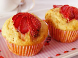 strawberry and orange muffins