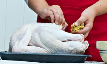 Stuffing Turkey 