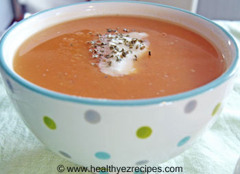 bowl of sweet potato soup