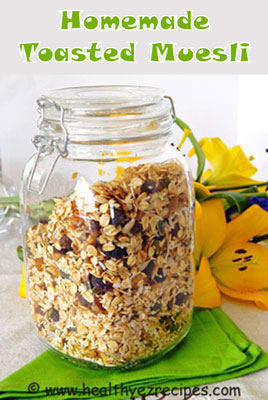 jar of toasted muesli