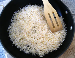 toasting coconut in pan