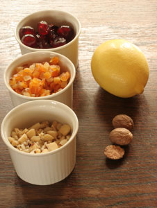 fruit and nuts for baking