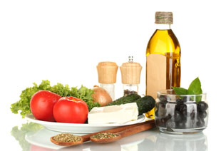 ingredients for Greek salad