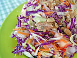 apple coleslaw with yogurt dressing