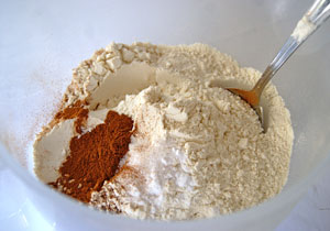 flour and spices