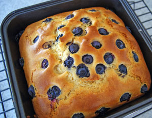 delicious baked blueberry cake