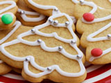 decorated Christmas sugar cookies