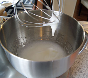beating egg whites