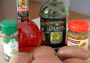 ingredients for red potato salad