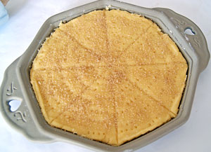 freshly baked shortbread