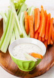 Dip with vegetables